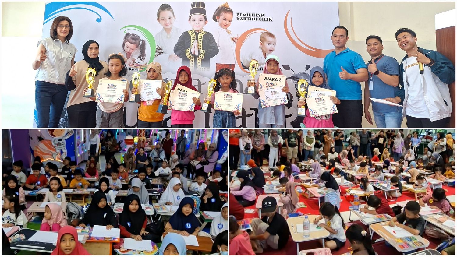 Semarak Lomba Mewarnai "Pesona Anak Nusantara" di MD Mall Blora, Diikuti 170 Peserta TK dan SD